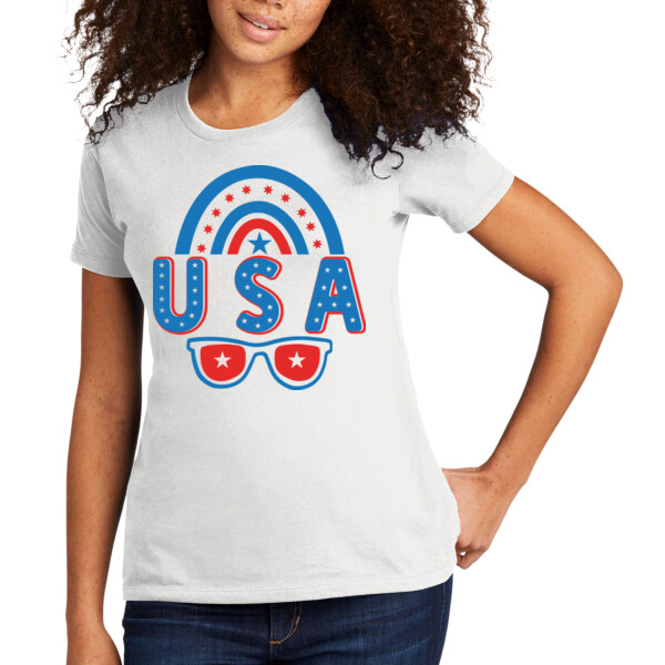 USA - Women's Premium Cotton T-Shirt Thumbnail