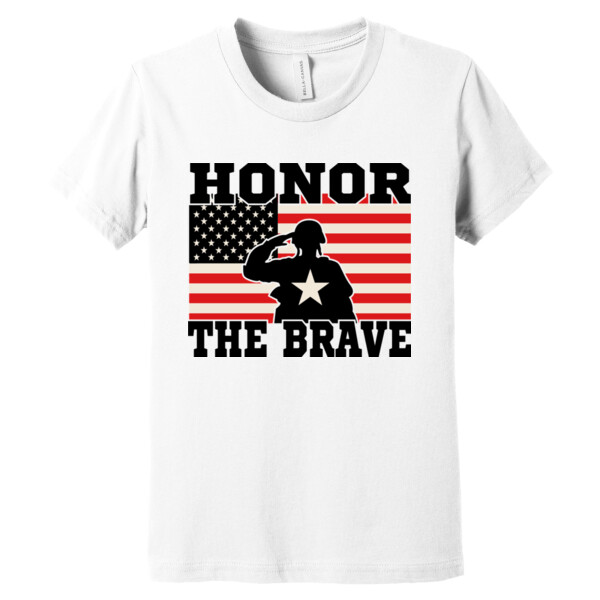 Honor the Brave - Youth Premium Cotton T-Shirt Thumbnail