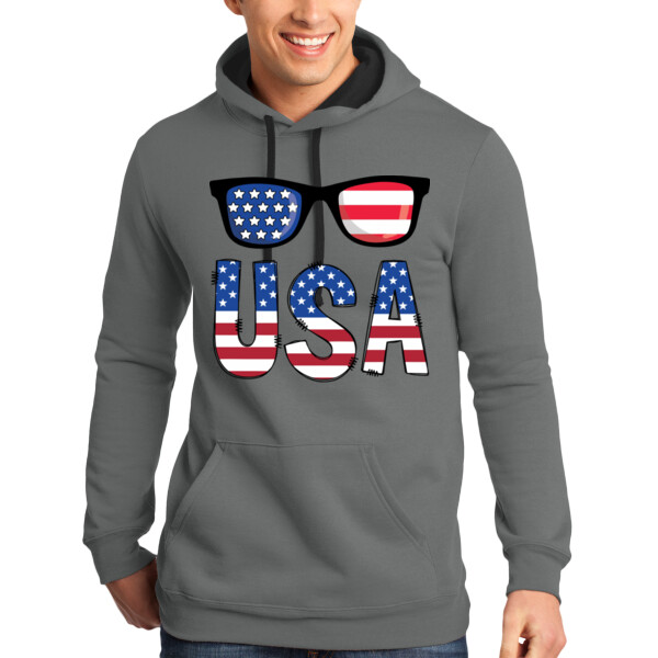 Cool USA - Unisex Light Fleece Hooded Sweatshirt Thumbnail
