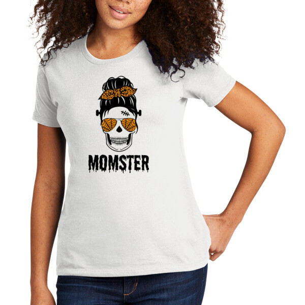 Momster Skeleton - Women's Premium Cotton T-Shirt Thumbnail