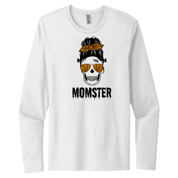 Momster Skeleton - Unisex Premium Cotton Long Sleeve T-Shirt Thumbnail