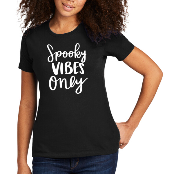 Spooky Vibes - Women's Premium Cotton T-Shirt Thumbnail