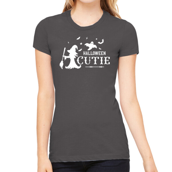 Halloween Cutie - Women's Premium Cotton Slim Fit T-Shirt Thumbnail