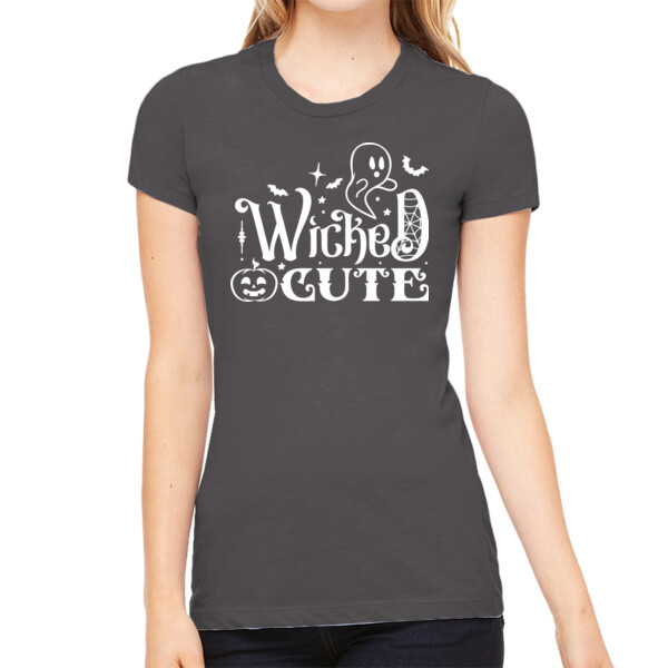 Wicked Cute - Women's Premium Cotton Slim Fit T-Shirt Thumbnail