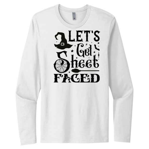 Let's Get Sheet Faced - Unisex Premium Cotton Long Sleeve T-Shirt Thumbnail