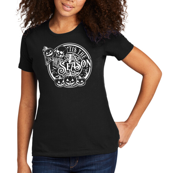 Tis The Scary Season - Women's Premium Cotton T-Shirt Thumbnail