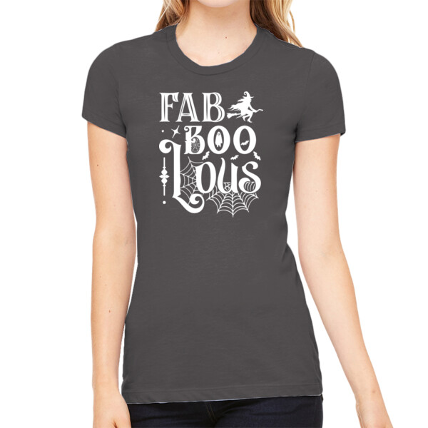 Fab Boo Lous - Women's Premium Cotton Slim Fit T-Shirt Thumbnail