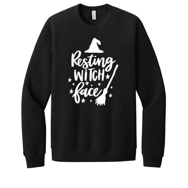 Resting Witch Face - Unisex Premium Fleece Crew Sweatshirt Thumbnail