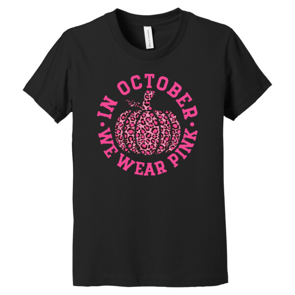 October We Wear Pink - Youth Premium Cotton T-Shirt Thumbnail