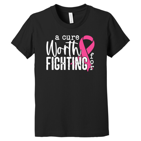 A Cure Worth Fighting For - Youth Premium Cotton T-Shirt Thumbnail