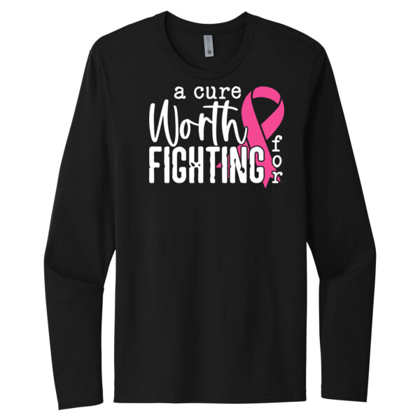 A Cure Worth Fighting For - Unisex Premium Cotton Long Sleeve T-Shirt Thumbnail