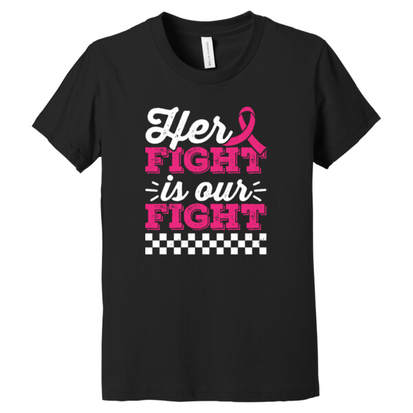 Her Fight is Our Fight - Youth Premium Cotton T-Shirt Thumbnail