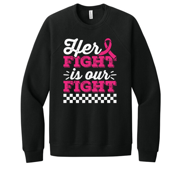Her Fight is Our Fight - Unisex Premium Fleece Crew Sweatshirt Thumbnail