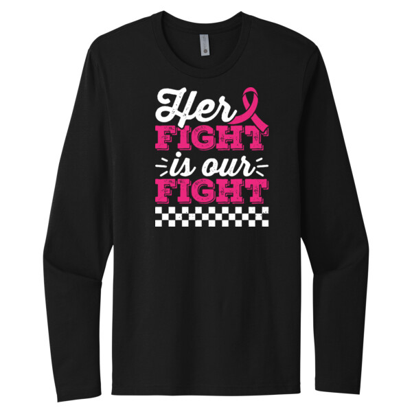 Her Fight is Our Fight - Unisex Premium Cotton Long Sleeve T-Shirt Thumbnail