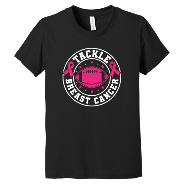 Tackle Breast Cancer - Youth Premium Cotton T-Shirt Thumbnail