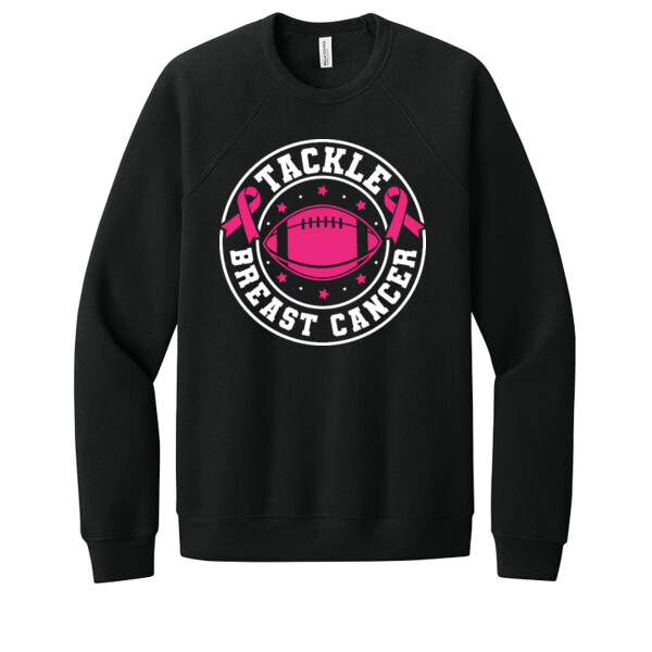 Tackle Breast Cancer - Unisex Premium Fleece Crew Sweatshirt Thumbnail