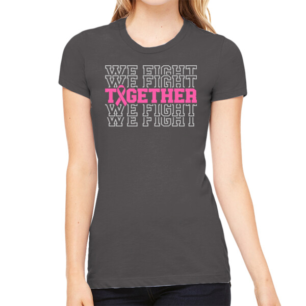 Together We Fight - Women's Premium Cotton Slim Fit T-Shirt Thumbnail