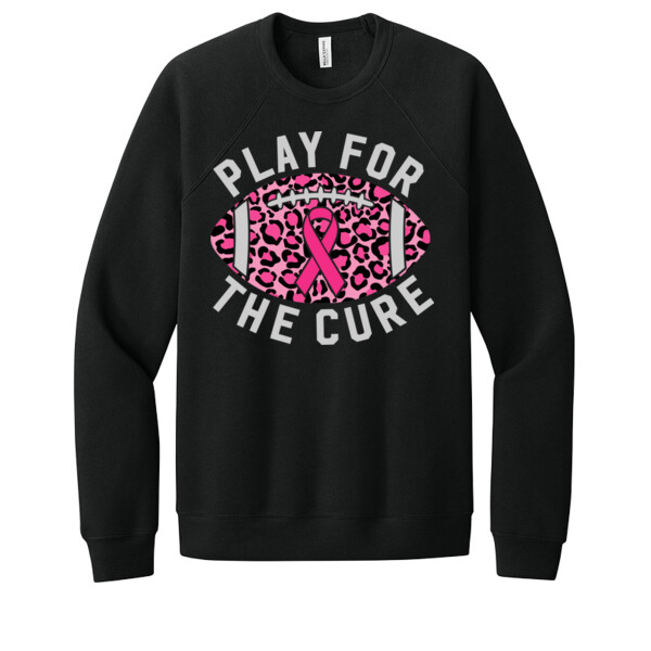 Play For The Cure Football - Unisex Premium Fleece Crew Sweatshirt Thumbnail