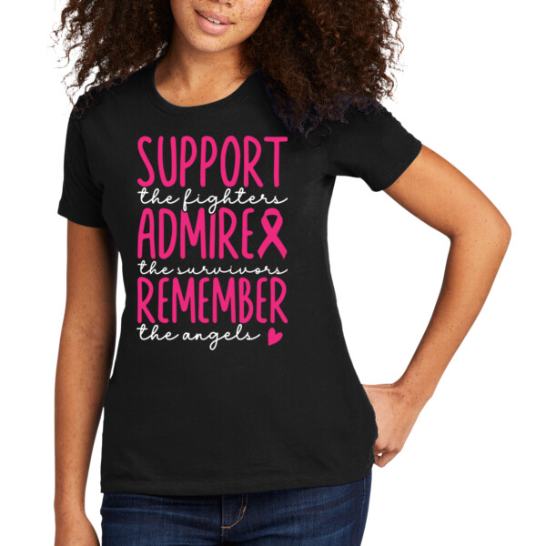 Support Admire Remember - Women's Premium Cotton T-Shirt Thumbnail