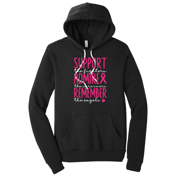 Support Admire Remember - Unisex Premium Fleece Pullover Hoodie Thumbnail