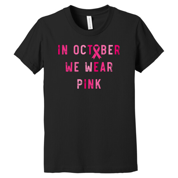 October We Wear Pink - Youth Premium Cotton T-Shirt Thumbnail