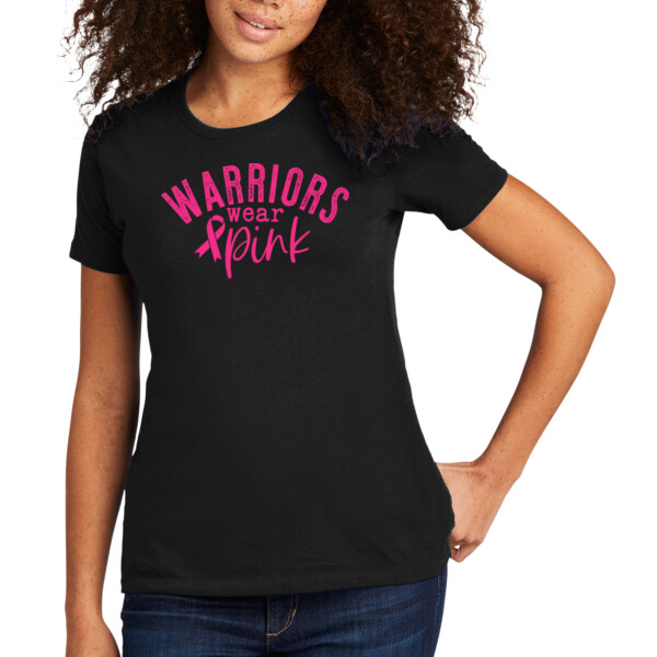 Warriors Wear Pink - Women's Premium Cotton T-Shirt Thumbnail