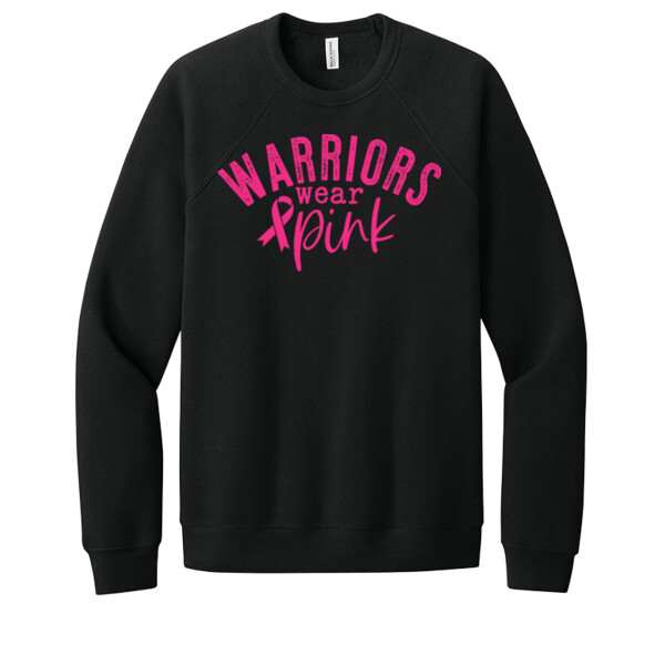 Warriors Wear Pink - Unisex Premium Fleece Crew Sweatshirt Thumbnail