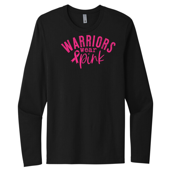 Warriors Wear Pink - Unisex Premium Cotton Long Sleeve T-Shirt Thumbnail