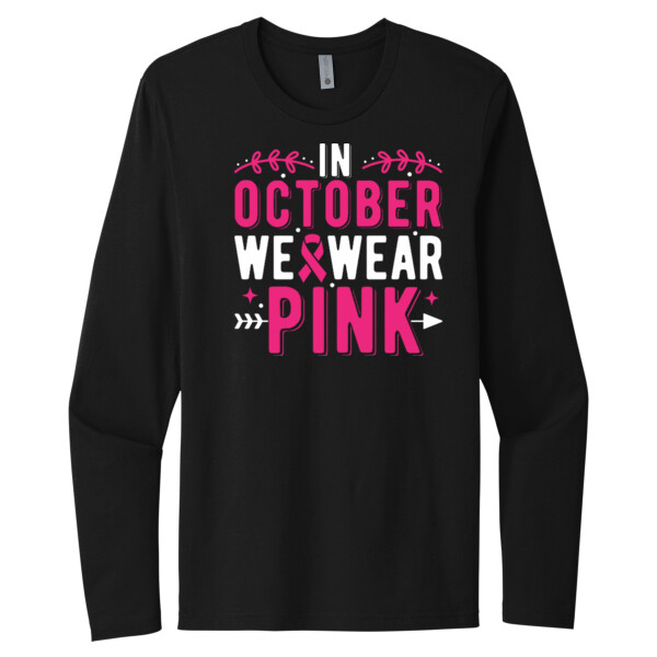 Wear Pink in October - Unisex Premium Cotton Long Sleeve T-Shirt Thumbnail