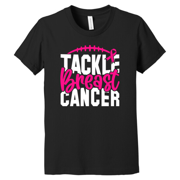 Tackle Breast Cancer - Youth Premium Cotton T-Shirt Thumbnail
