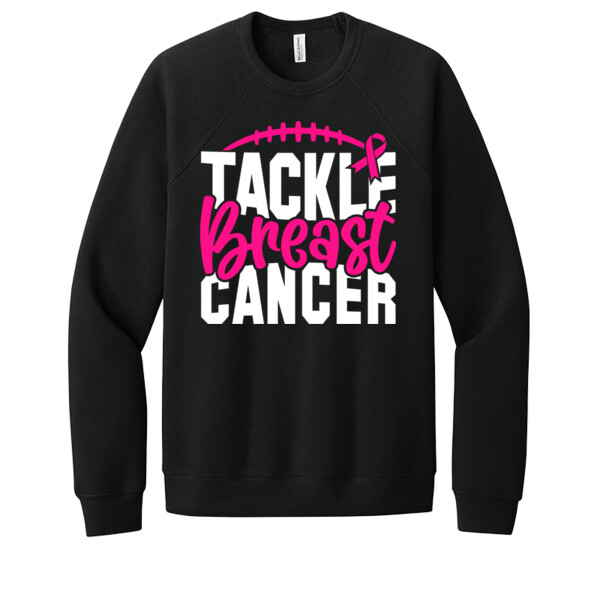Tackle Breast Cancer - Unisex Premium Fleece Crew Sweatshirt Thumbnail