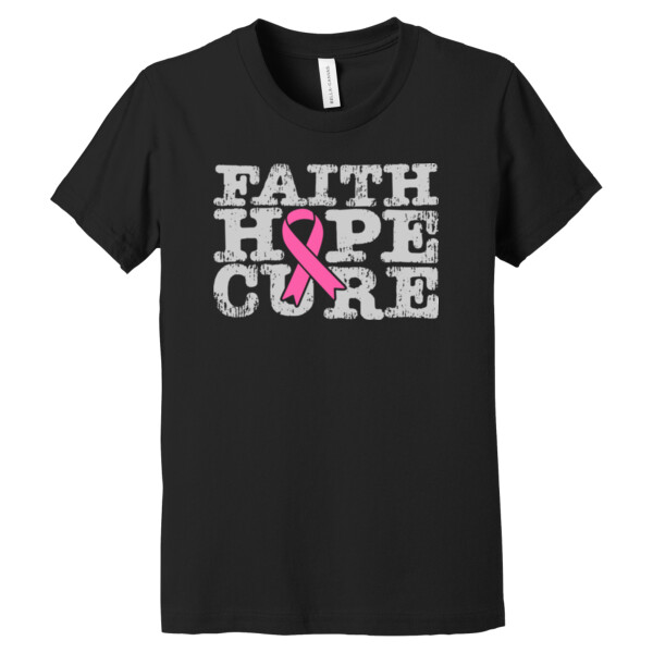 Faith Hope Cure - Youth Premium Cotton T-Shirt Thumbnail
