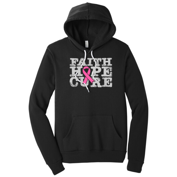 Faith Hope Cure - Unisex Premium Fleece Pullover Hoodie Thumbnail