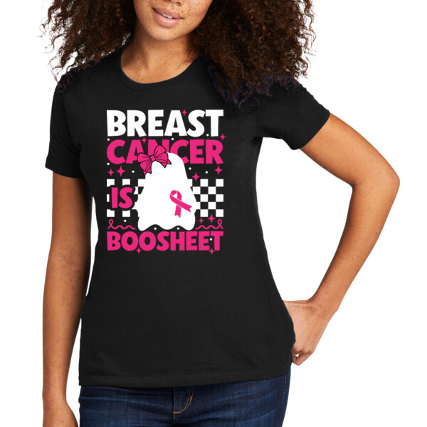 Breast Cancer is BS - Women's Premium Cotton T-Shirt Thumbnail