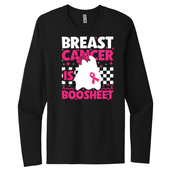 Breast Cancer is BS - Unisex Premium Cotton Long Sleeve T-Shirt Thumbnail