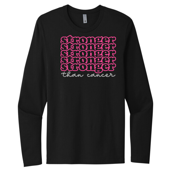 Stronger Than Cancer - Unisex Premium Cotton Long Sleeve T-Shirt Thumbnail