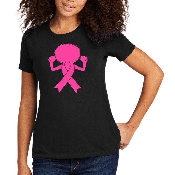 Afro Ribbon - Women's Premium Cotton T-Shirt Thumbnail