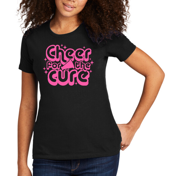 Cheer For the Cure 2 - Women's Premium Cotton T-Shirt Thumbnail