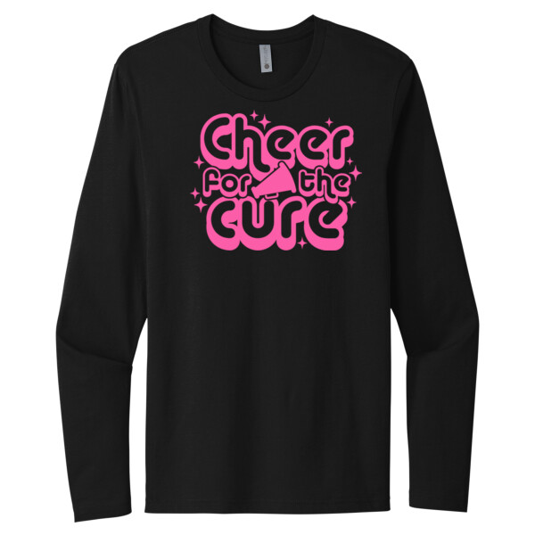 Cheer For the Cure 2 - Unisex Premium Cotton Long Sleeve T-Shirt Thumbnail
