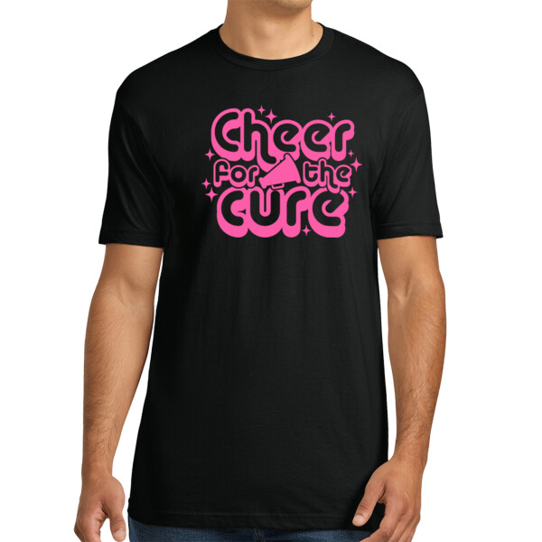 Cheer For the Cure 2 - Unisex Premium Cotton T-Shirt Thumbnail