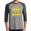 Unisex Tri-Blend 3/4 Sleeve Raglan T-Shirt Thumbnail