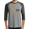 Unisex Tri-Blend 3/4 Sleeve Raglan T-Shirt Thumbnail