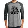 Unisex Tri-Blend 3/4 Sleeve Raglan T-Shirt Thumbnail