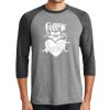 Unisex Tri-Blend 3/4 Sleeve Raglan T-Shirt Thumbnail