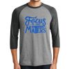 Unisex Tri-Blend 3/4 Sleeve Raglan T-Shirt Thumbnail