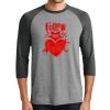 Unisex Tri-Blend 3/4 Sleeve Raglan T-Shirt Thumbnail