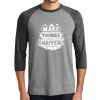 Unisex Tri-Blend 3/4 Sleeve Raglan T-Shirt Thumbnail