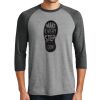 Unisex Tri-Blend 3/4 Sleeve Raglan T-Shirt Thumbnail