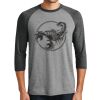Unisex Tri-Blend 3/4 Sleeve Raglan T-Shirt Thumbnail