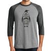 Unisex Tri-Blend 3/4 Sleeve Raglan T-Shirt Thumbnail
